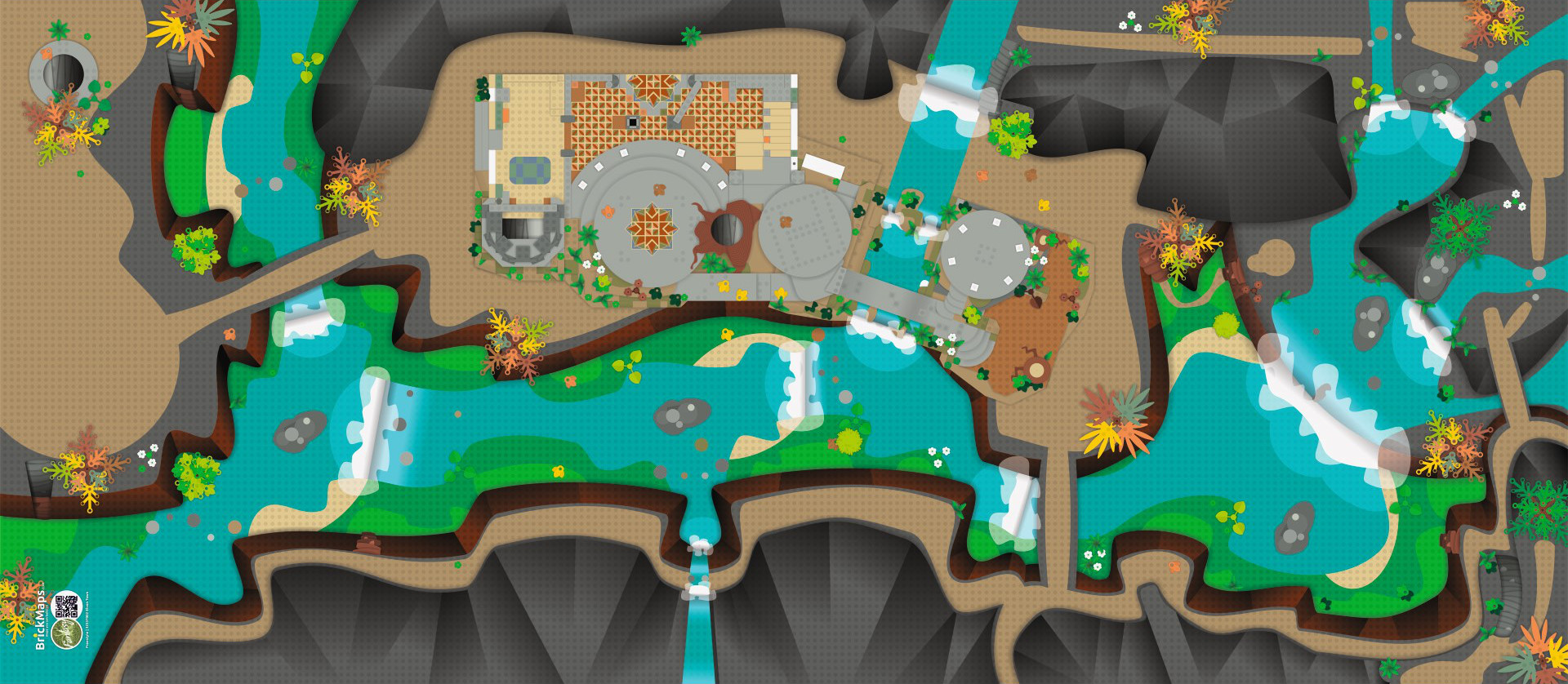  | Fantasy | BrickMap Playmat for LEGO Lord of the Rings size 3x7 baseplates