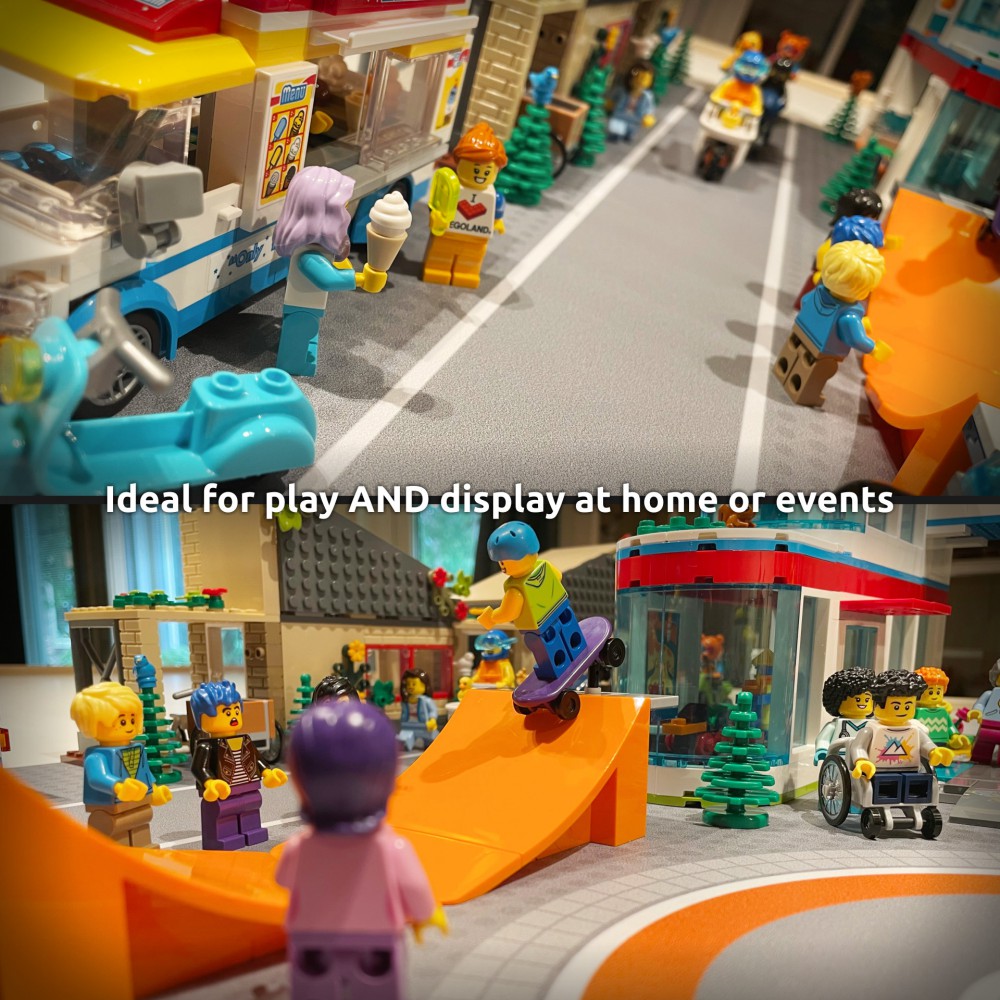  | City | BrickMap Playmat for LEGO City size 3x3 baseplates
