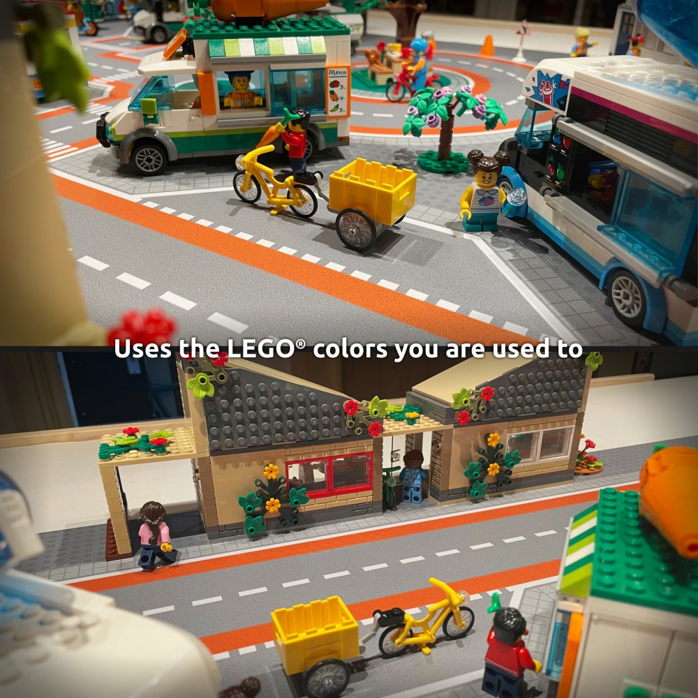  | City | BrickMap Playmat for LEGO City size 3x7 baseplates