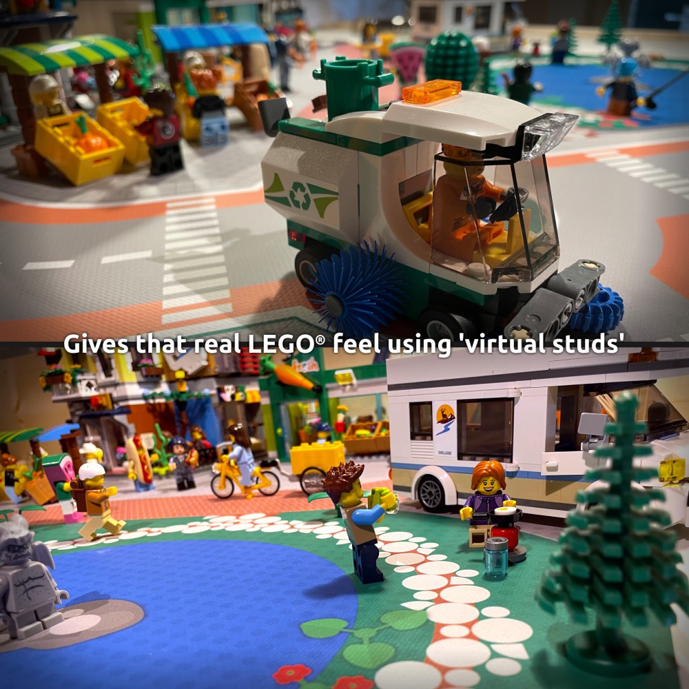  | City | BrickMap Playmat for LEGO City size 3x7 baseplates