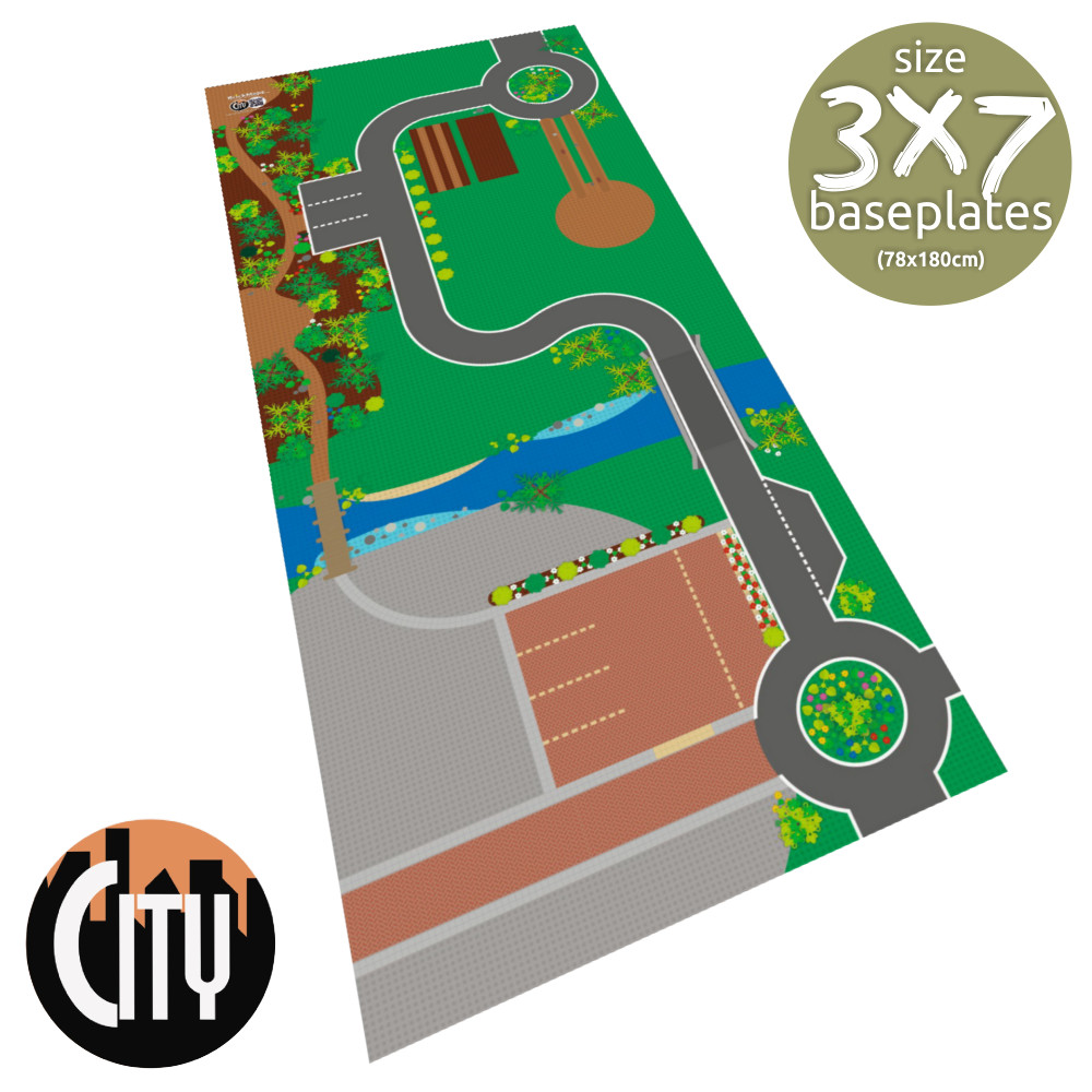 BrickMaps 12335001 - City Classic - Town Center - Tapis de jeu