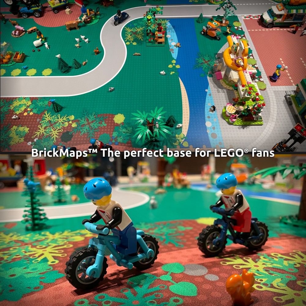  | City | BrickMap Playmat for LEGO City size 3x7 baseplates