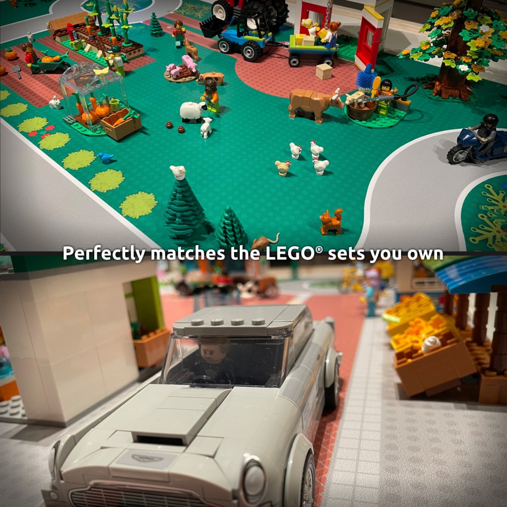  | City | BrickMap Playmat for LEGO City size 3x7 baseplates