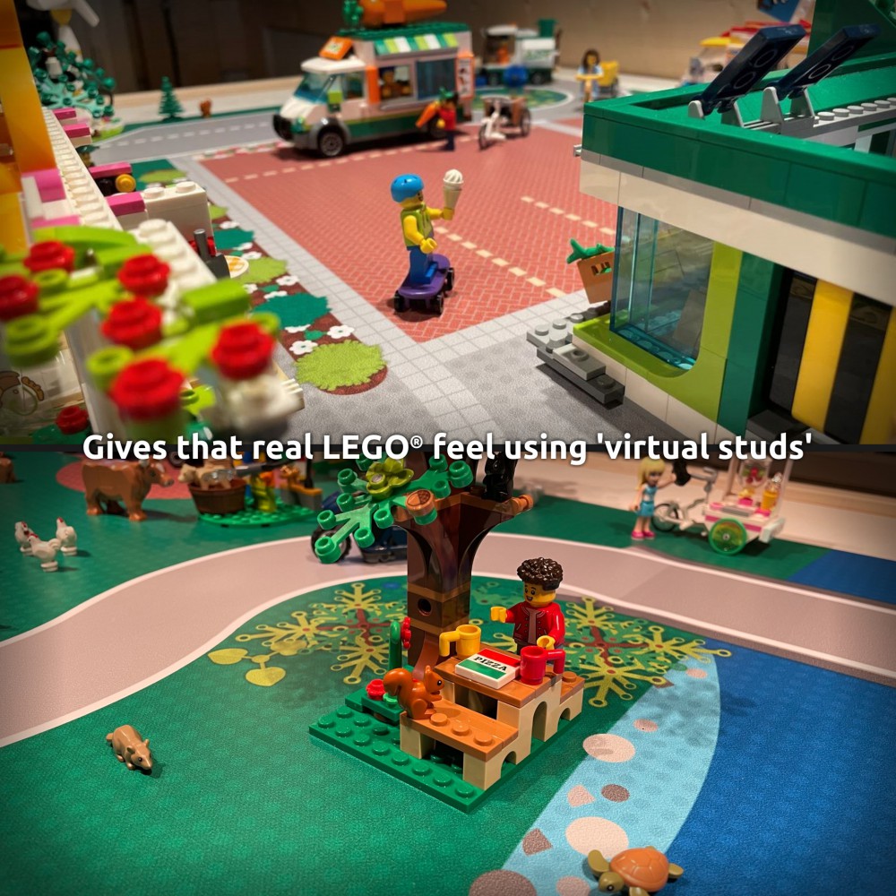  | City | BrickMap Playmat for LEGO City size 3x7 baseplates
