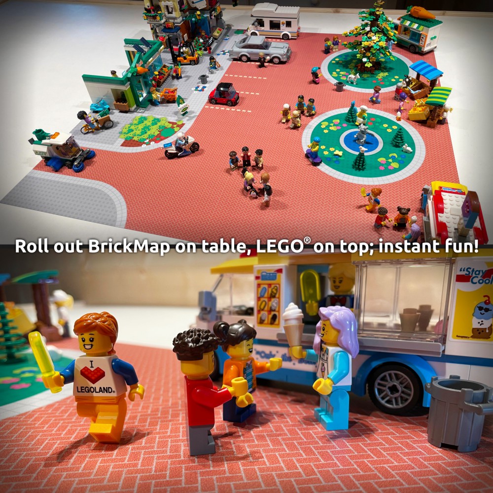  | City | BrickMap Playmat for LEGO City size 3x3 baseplates