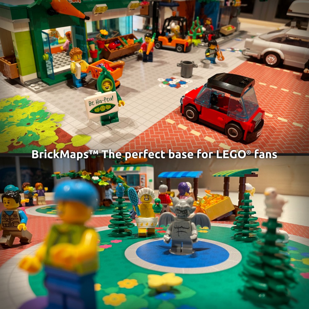  | City | BrickMap Playmat for LEGO City size 3x3 baseplates