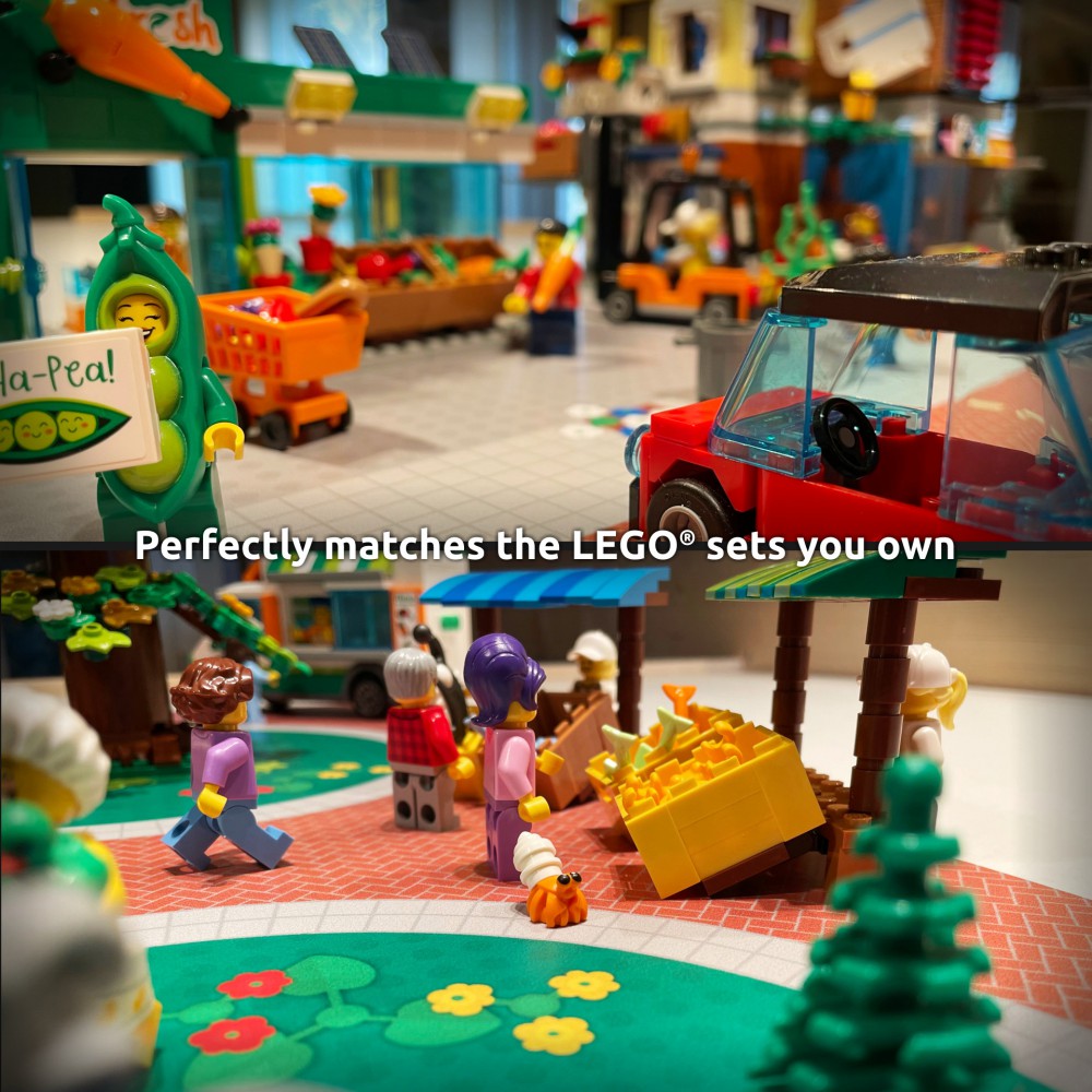  | City | BrickMap Playmat for LEGO City size 3x3 baseplates
