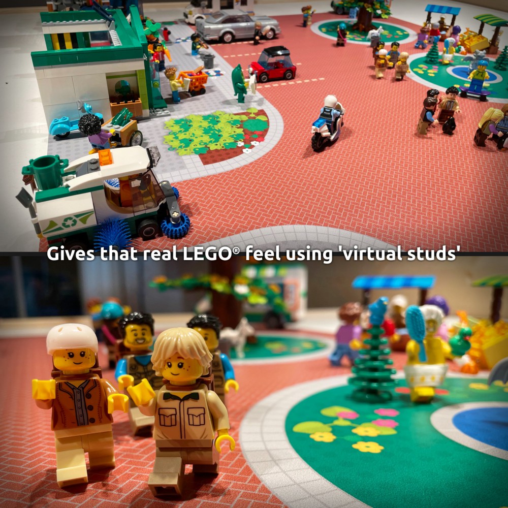  | City | BrickMap Playmat for LEGO City size 3x3 baseplates