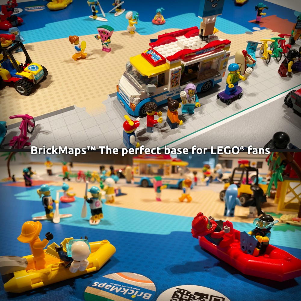  | City | BrickMap Playmat for LEGO City size 3x3 baseplates
