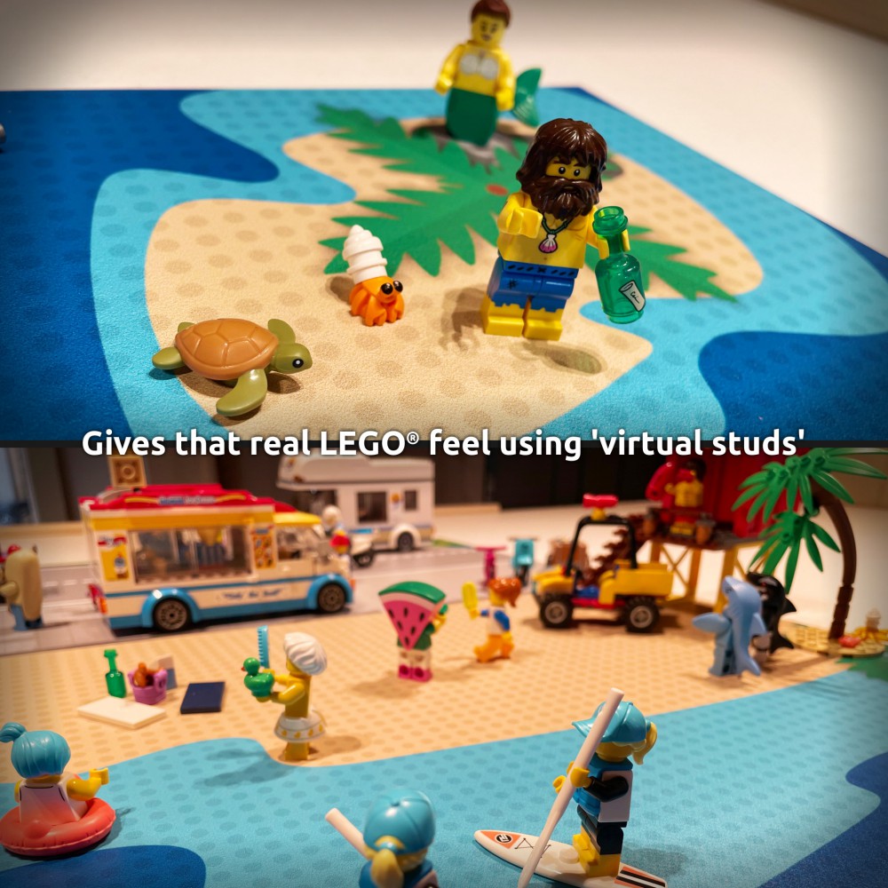  | City | BrickMap Playmat for LEGO City size 3x3 baseplates