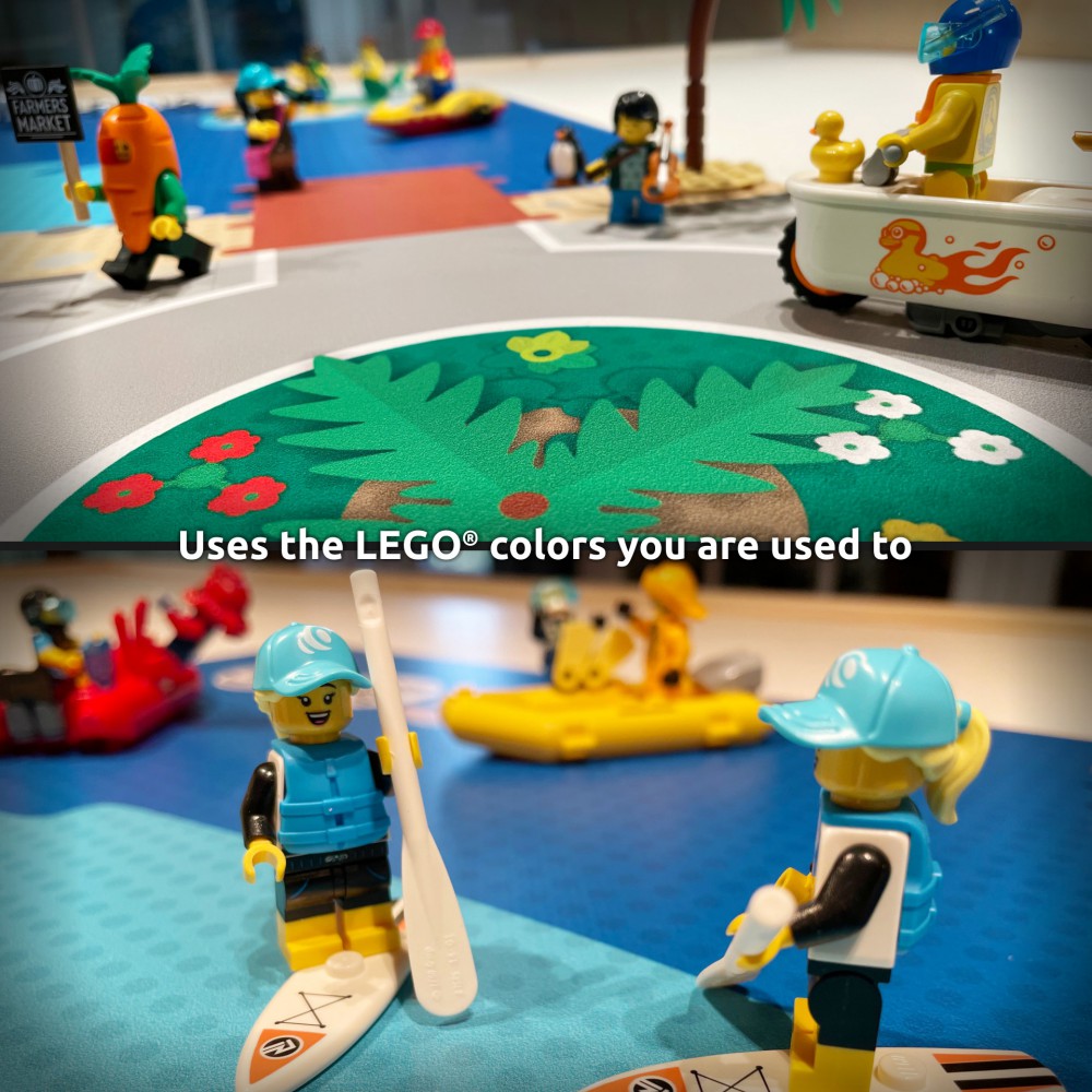  | City | BrickMap Playmat for LEGO City size 3x3 baseplates