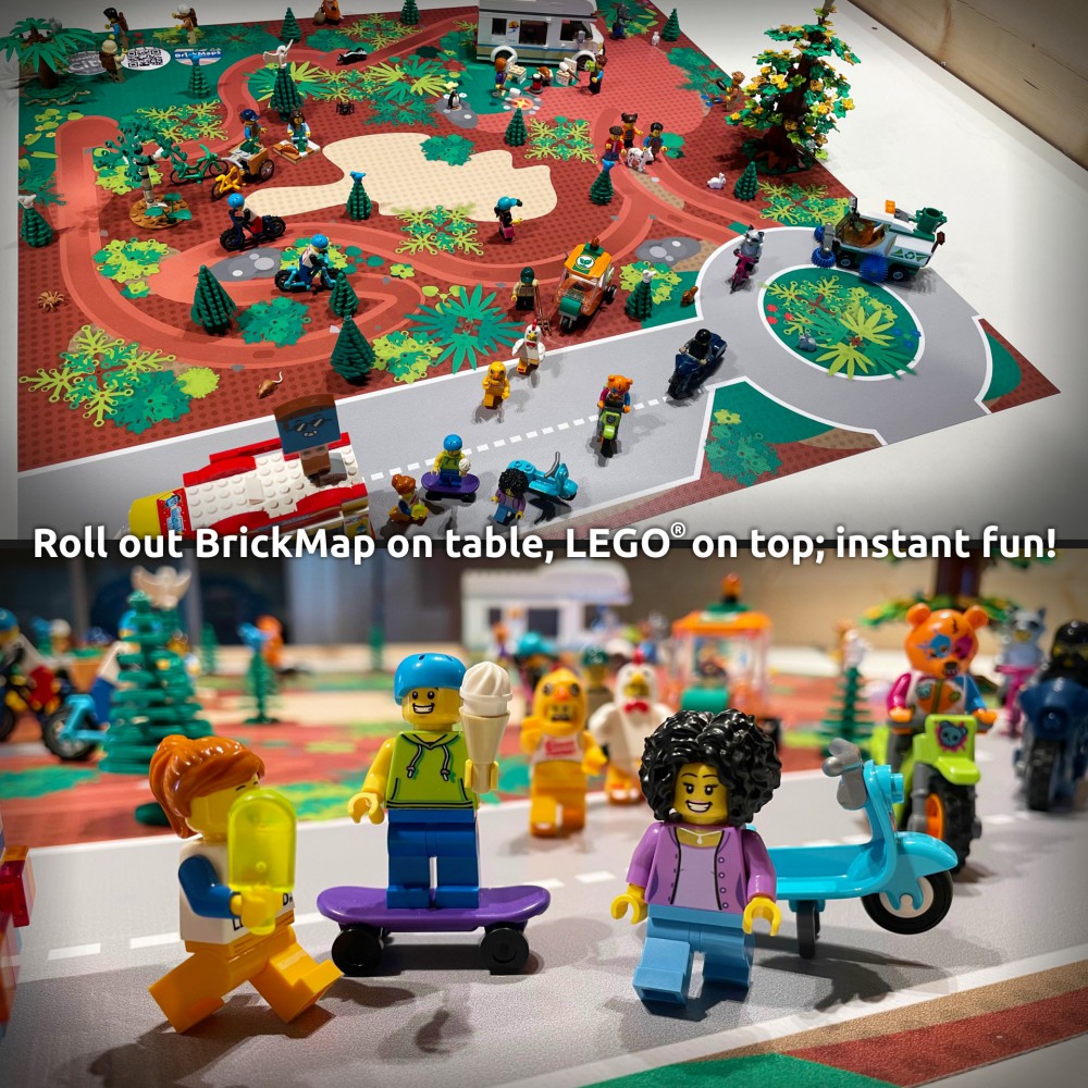  | City | BrickMap Playmat for LEGO City size 3x3 baseplates