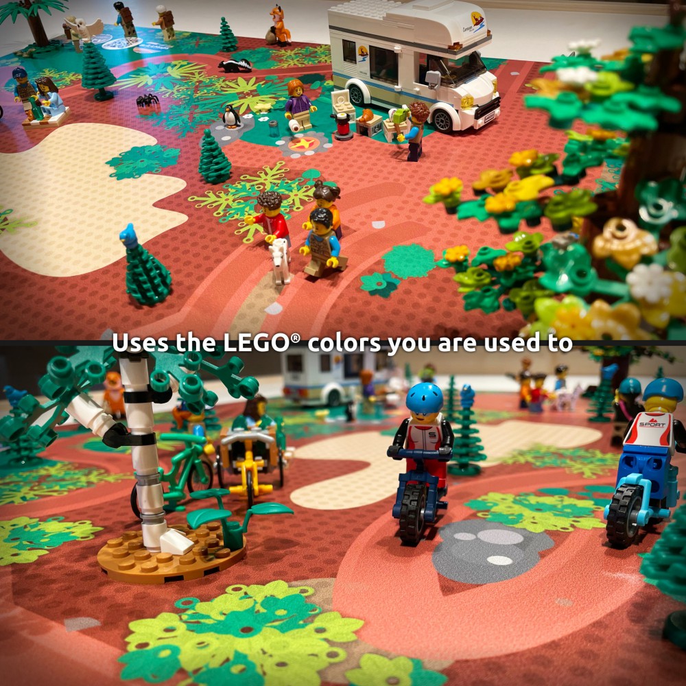 | City | BrickMap Playmat for LEGO City size 3x3 baseplates