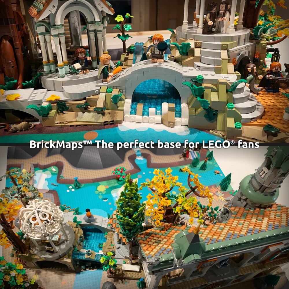  | Fantasy | BrickMap Playmat for LEGO Lord of the Rings size 3x3 baseplates