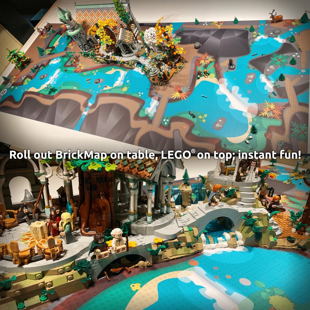  | Fantasy | BrickMap Playmat for LEGO Lord of the Rings size 3x7 baseplates