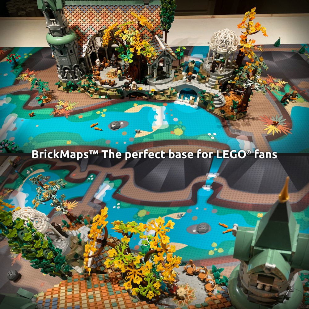  | Fantasy | BrickMap Playmat for LEGO Lord of the Rings size 3x7 baseplates