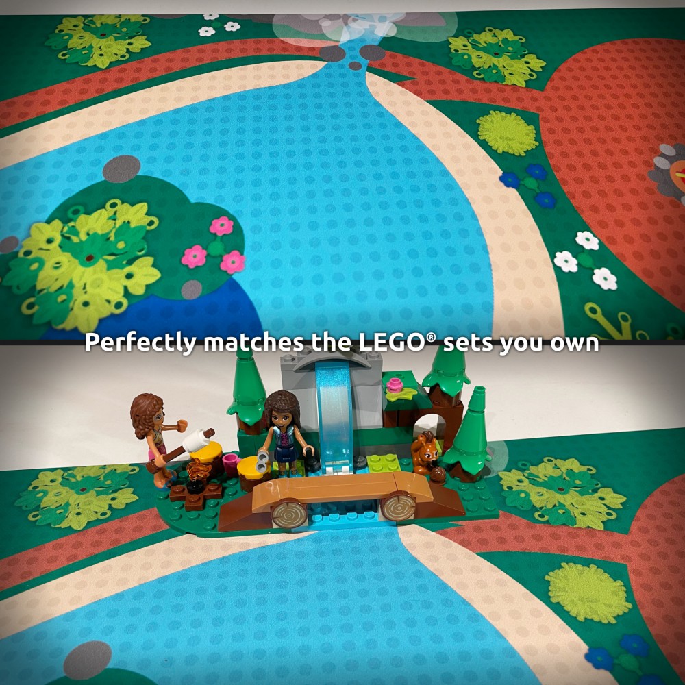  | Friends | BrickMap Speelmat voor LEGO Friends formaat 3x7 bouwplaten