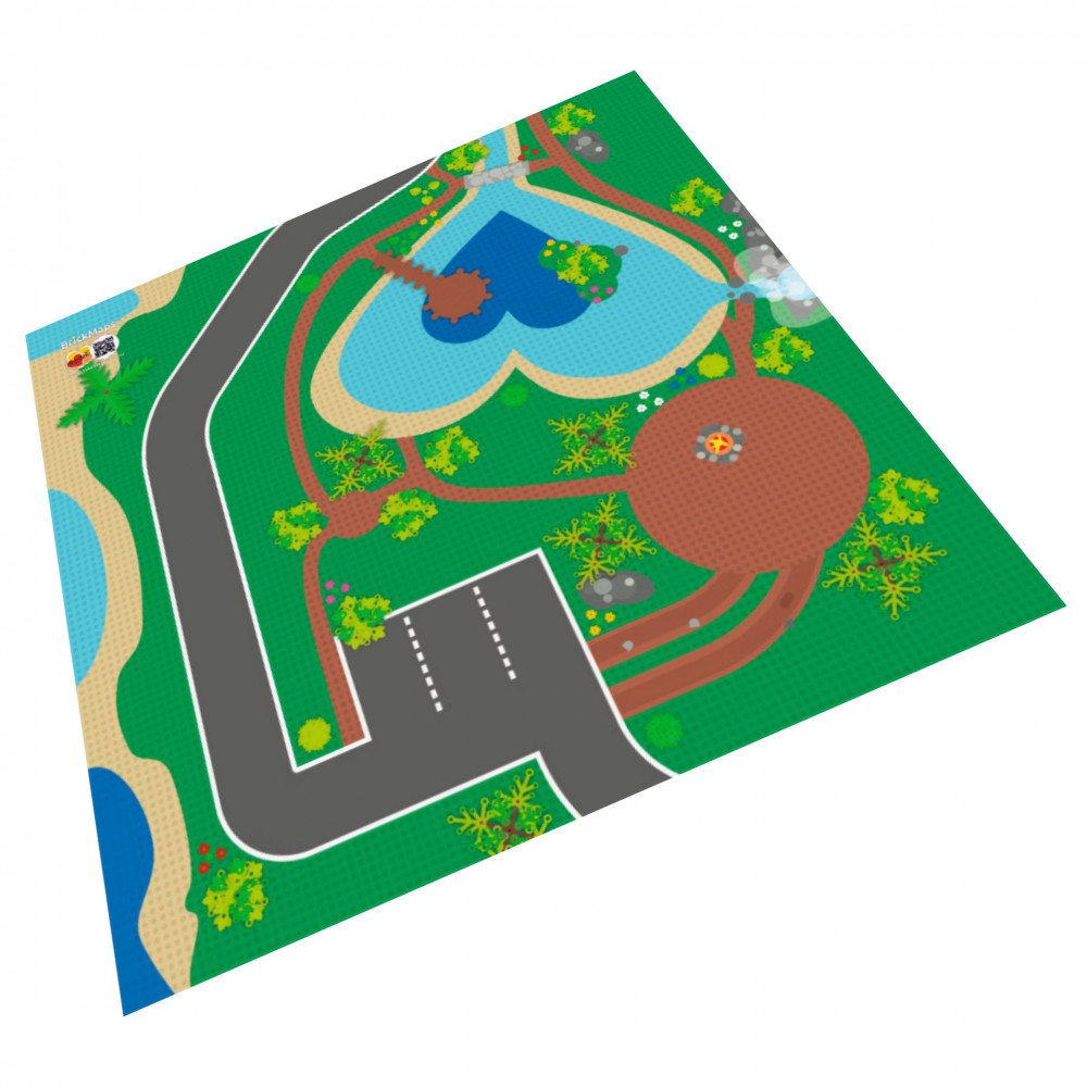 BrickMaps 12335001 - City Classic - Town Center - Tapis de jeu