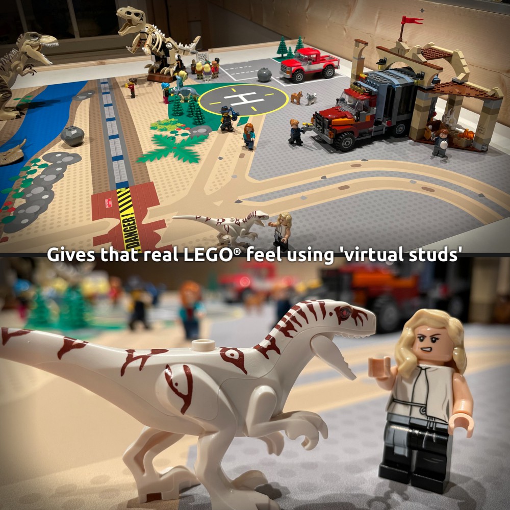  | Jurassic | BrickMap Playmat for LEGO Jurassic size 3x7 baseplates