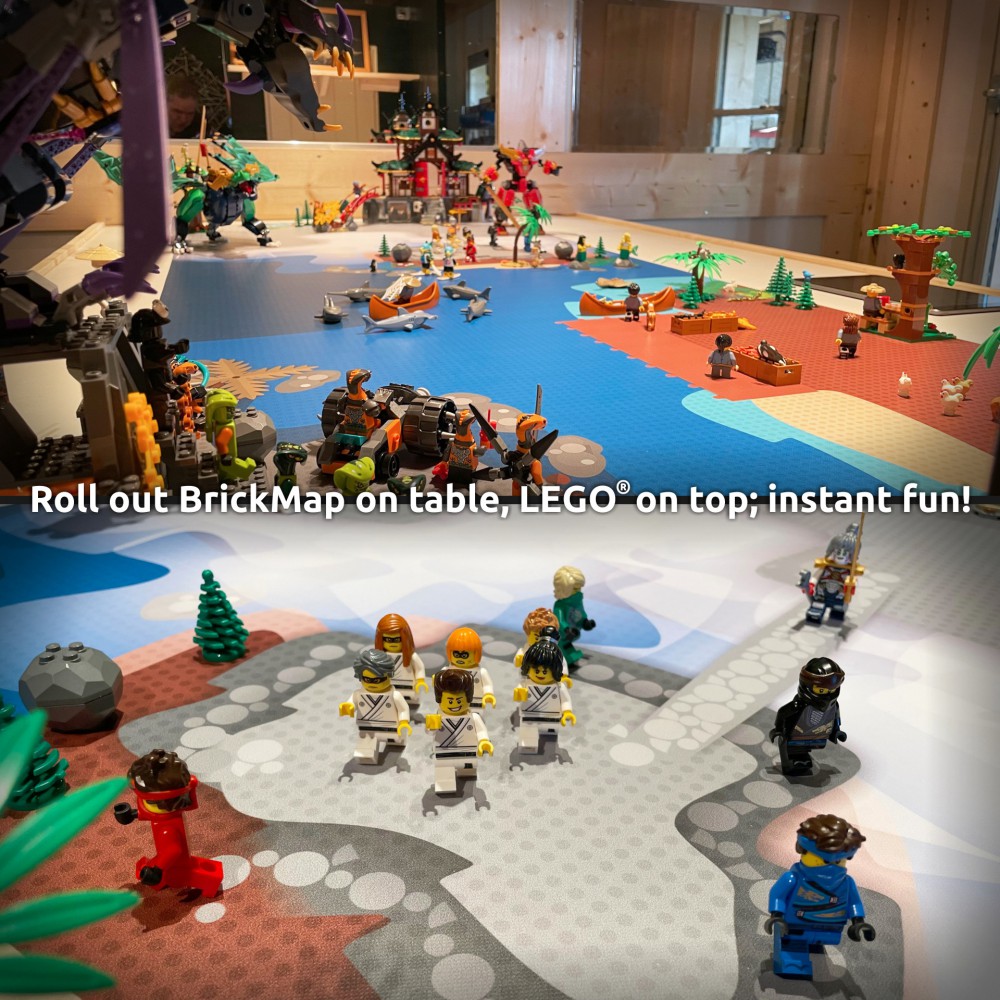  | Ninja | BrickMap Playmat for LEGO Ninjago size 3x7 baseplates