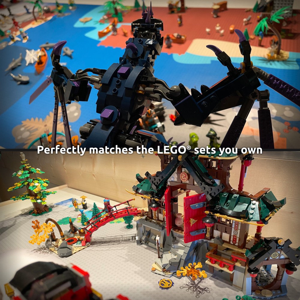  | Ninja | BrickMap Playmat for LEGO Ninjago size 3x7 baseplates