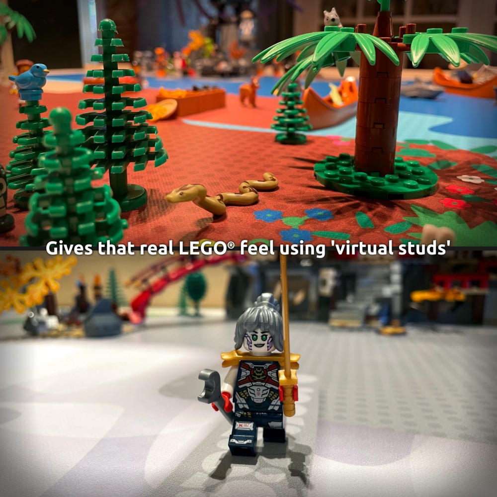  | Ninja | BrickMap Playmat for LEGO Ninjago size 3x7 baseplates