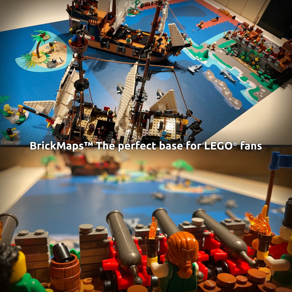  | Pirate | BrickMap Playmat for LEGO Pirate size 3x7 baseplates