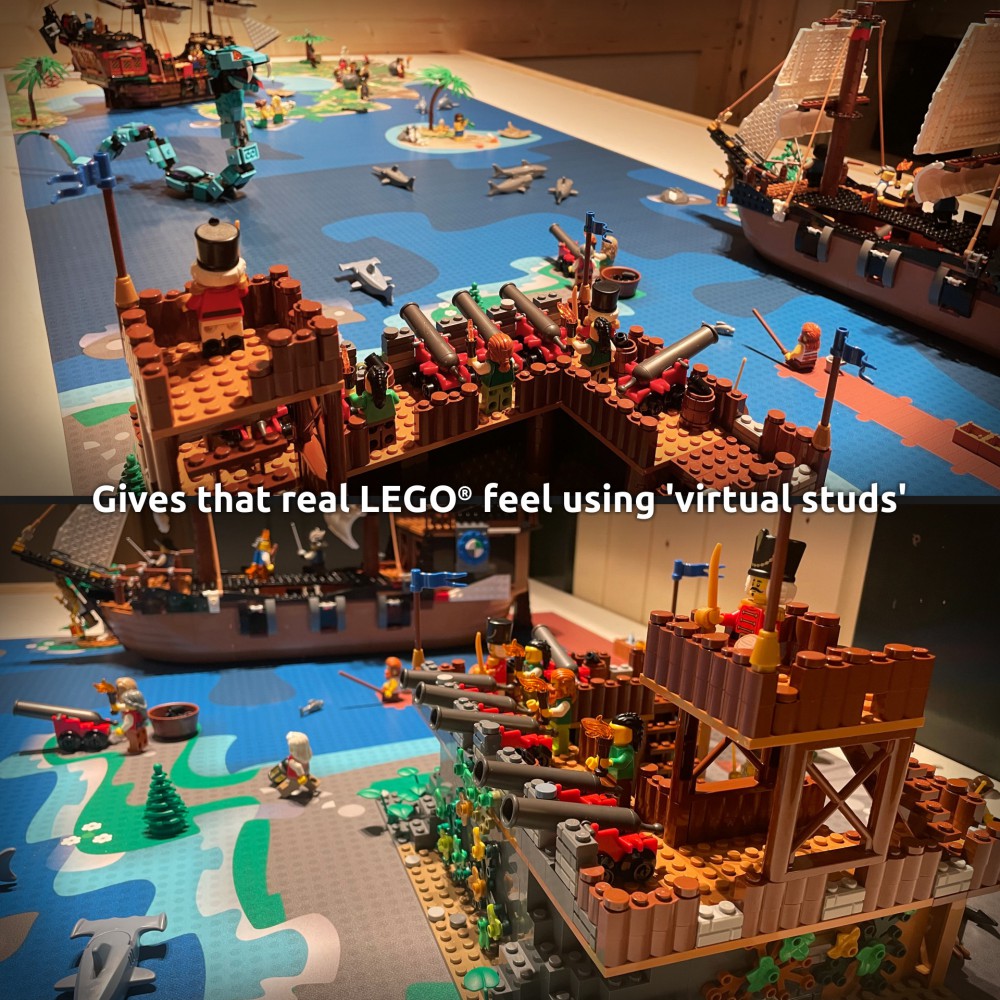  | Pirate | BrickMap Playmat for LEGO Pirate size 3x7 baseplates