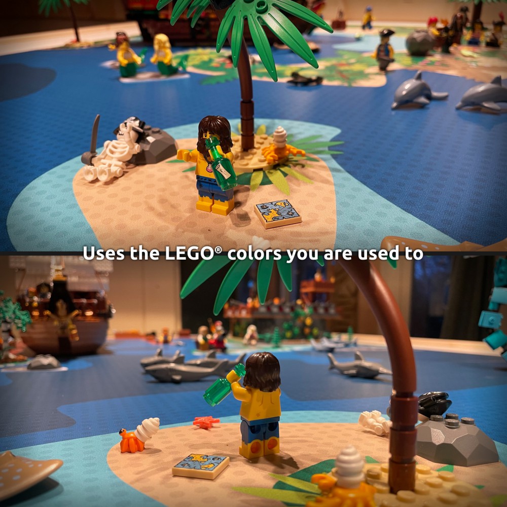  | Pirate | BrickMap Playmat for LEGO Pirate size 3x7 baseplates