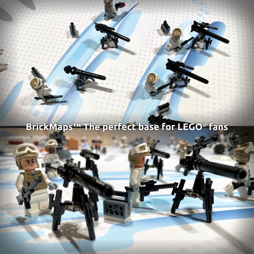  | Space | BrickMap Playmat for LEGO Star Wars size 3x7 baseplates