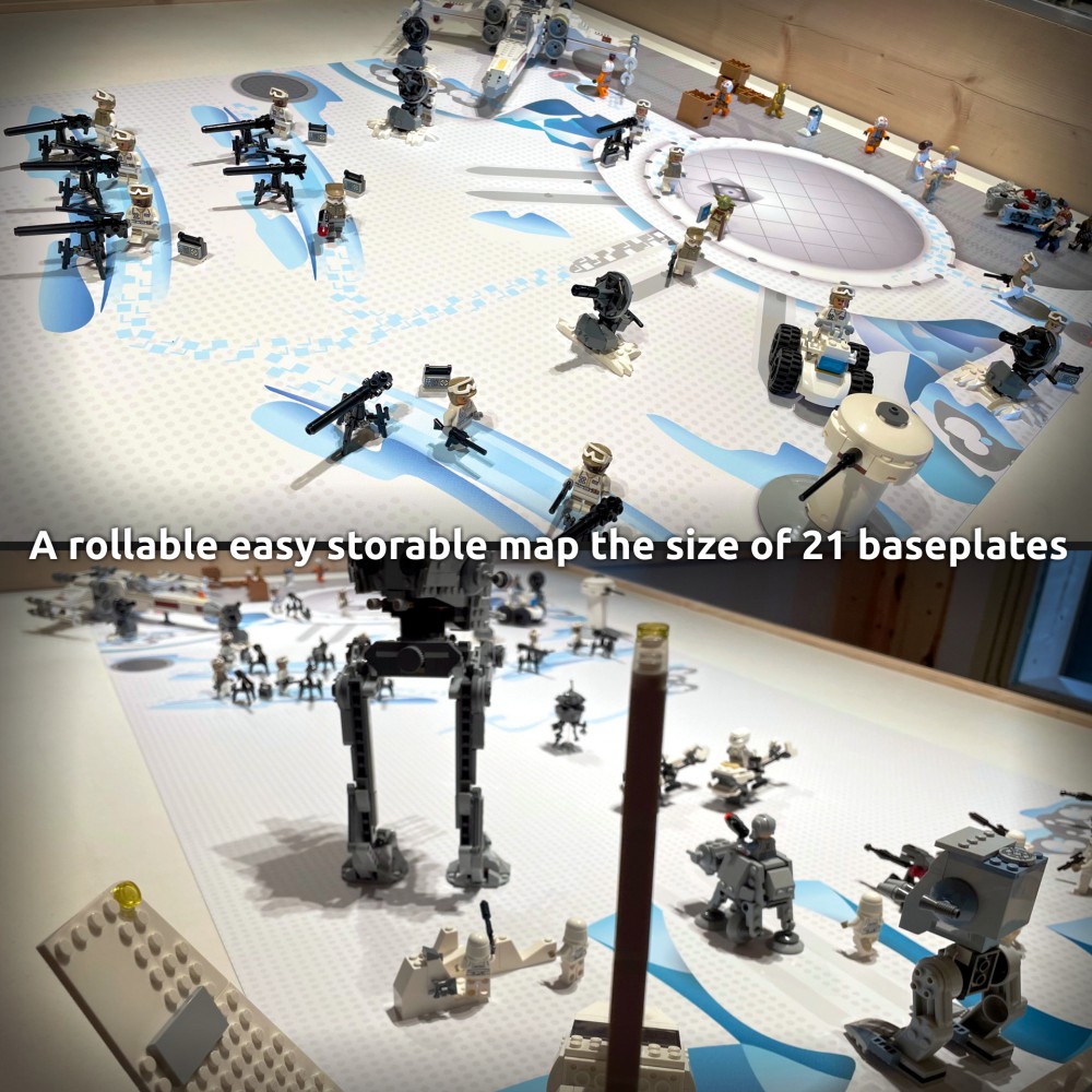  | Space | BrickMap Playmat for LEGO Star Wars size 3x7 baseplates