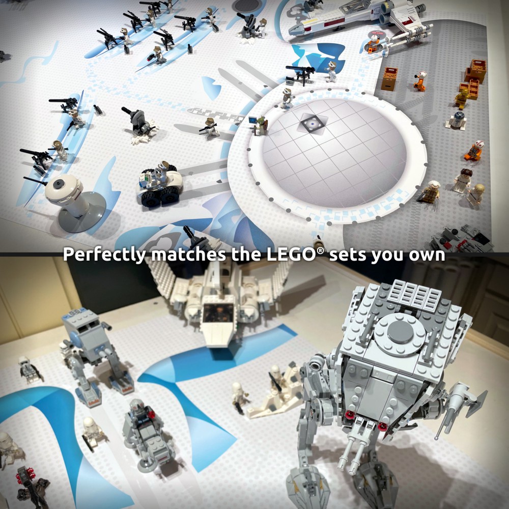  | Space | BrickMap Playmat for LEGO Star Wars size 3x7 baseplates