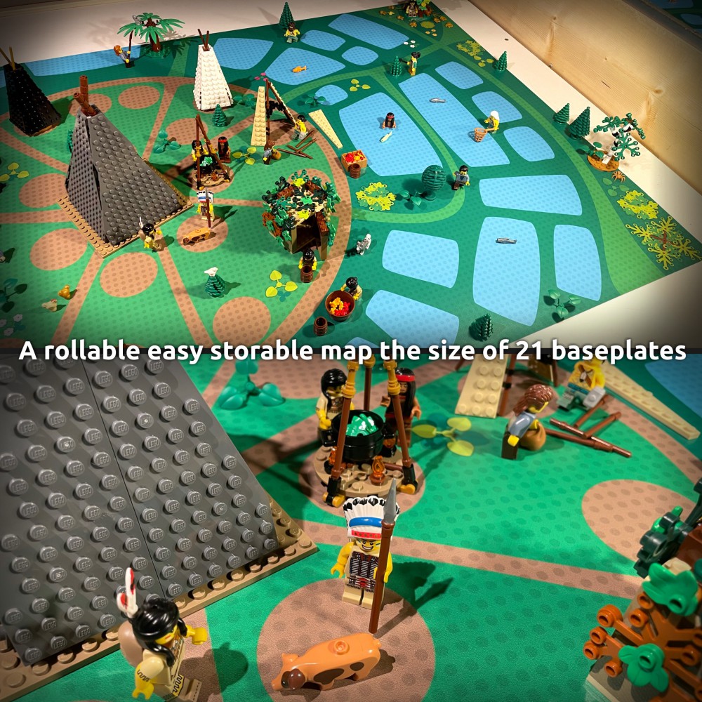  | Space | BrickMap Playmat for LEGO Star Wars Mandalorian size 3x7 baseplates